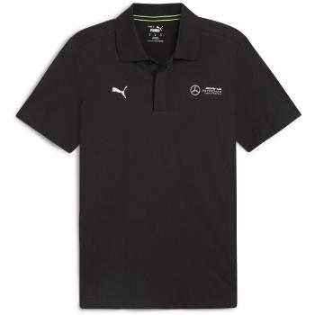 Puma MERCEDES-AMG PETRONAS F1 ESSENTIALS POLO Pánské polo triko, černá, velikost