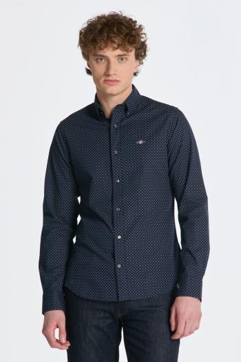 KOŠILE GANT SLIM MICRO PRINT SHIRT MARINE