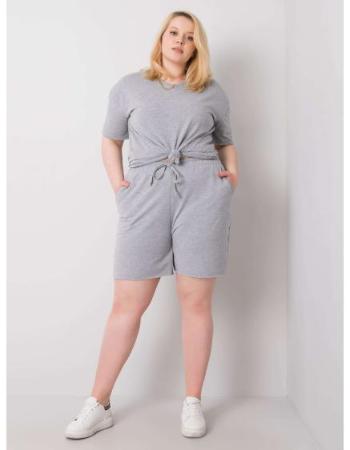 Dámské šortky plus size WINNIE šedé  