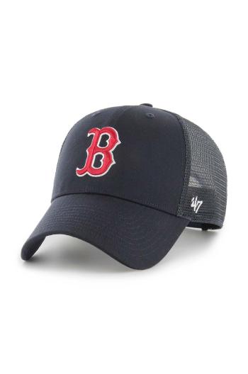 Kšiltovka 47 brand MLB Boston Red Sox tmavomodrá barva, s aplikací, BCWS-BRSRS02CTP-NY04