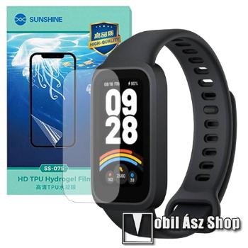 Xiaomi Smart Band 9 Active, Sunshine Hydrogel TPU okosóra képernyővédő fólia, Ultra Clear, Önregeneráló!, 1db