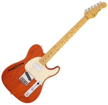 G&L Bluesboy Clear Orange Semiakustická kytara