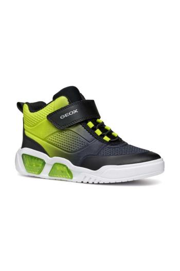 Dětské sneakers boty Geox ILLUMINUS zelená barva, J46GVB.0EE54