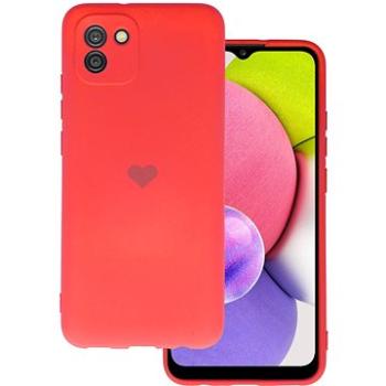 Vennus Valentýnské pouzdro Heart pro Samsung Galaxy A03 - červené (TT4344)