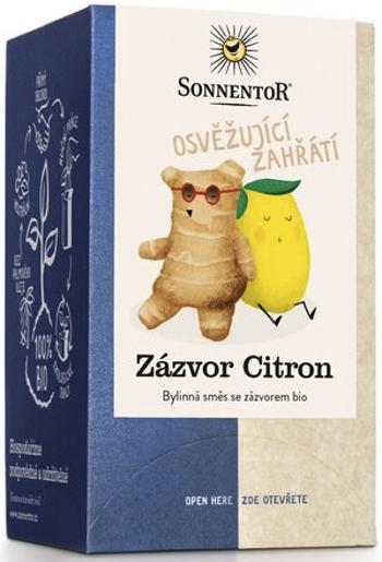 Zázvor Citron (čaj bio, bylinná směs, porcovaná, 32,4 g)