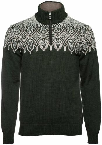 Dale of Norway Winterland Mens Merino Wool Sweater Dark Green/Off White/Mountainstone XL Svetr