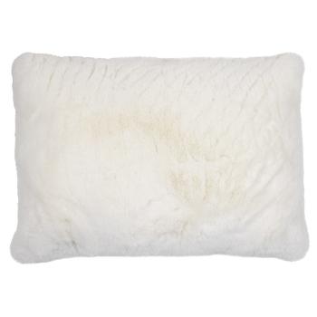 Bílý plyšový měkoučký polštář Soft Teddy White Off - 40*15*60cm  FXGKKW