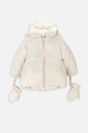 Kojenecká bunda Coccodrillo ZC3152102OGN OUTERWEAR GIRL NEWBORN béžová barva