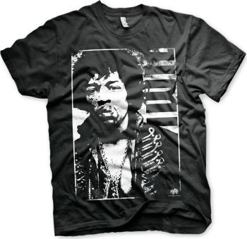 Jimi Hendrix Tričko Distressed Unisex Black L