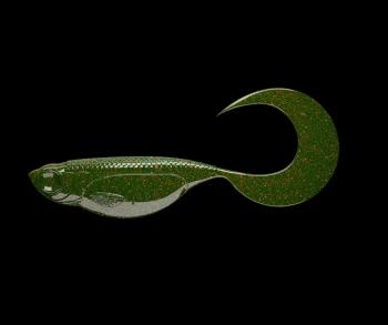 Libra Lures Gumová nástraha Embrion Twist Tail 1,75″ 12ks - Motor Oil Green 032