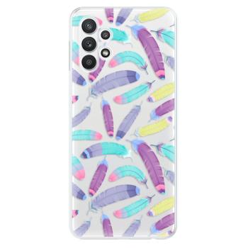 Odolné silikonové pouzdro iSaprio - Feather Pattern 01 - Samsung Galaxy A32