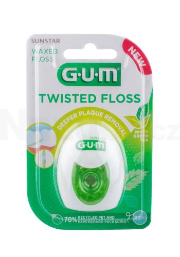 GUM Twisted Floss voskovaná zubní nit 30 m