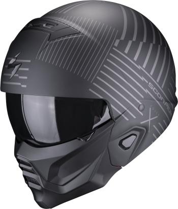 Scorpion EXO-COMBAT II MILES Matt Black/Silver L Bukósisak