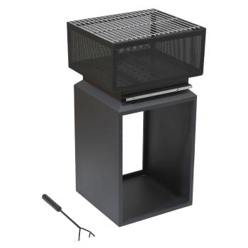 Cattara Șemineu portabil cu grătar Cube, 74 cm