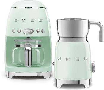 Szett SMEG 50's Retro Style 1,4l 10 csésze pasztell zöld + SMEG 50's Retro Style 0