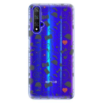 Odolné silikonové pouzdro iSaprio - Vintage Pattern 01 - black - Huawei Honor 20