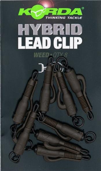 Korda závěsky hybrid lead clips 8 ks - weed