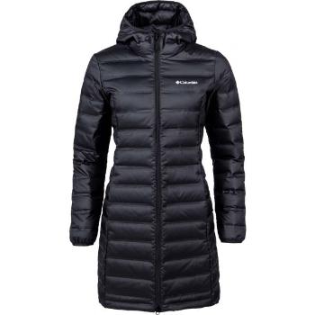 Columbia LAKE 22 DOWN LONG HOODED JACKET Dámská péřová bunda, černá, velikost