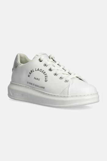 Kožené sneakers boty Karl Lagerfeld KAPRI bílá barva, KL62538F