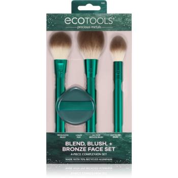 EcoTools Blend, Blush and Bronze Face Set set perii machiaj