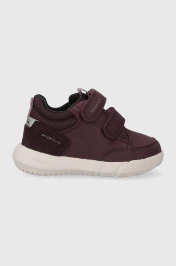 Dětské sneakers boty Geox B365GA 032FU B HYROO WPF vínová barva