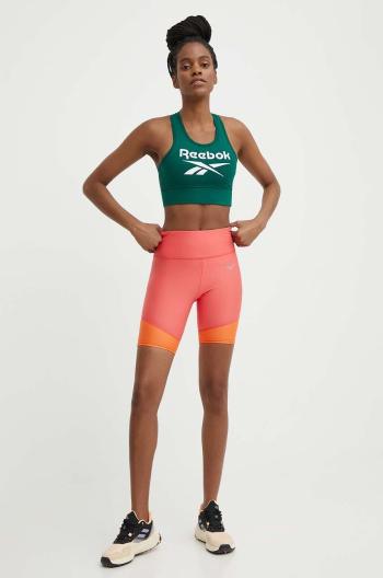 Běžecké šortky Mizuno Impulse Core oranžová barva, high waist, J2GBB206