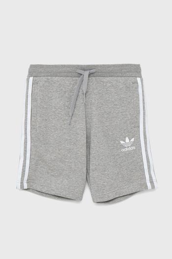 Dětské kraťasy adidas Originals H32343 šedá barva, melanžové