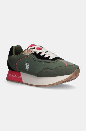 Sneakers boty U.S. Polo Assn. KITTY zelená barva, KITTY003W/DHN1