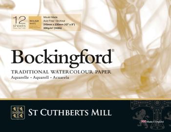 St Cuthberts Mill Bockingford Rough Skicář 31 x 23 cm 300 g White