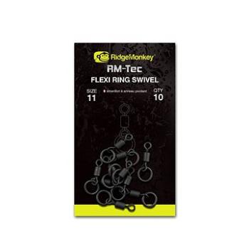 RidgeMonkey RM-Tec Flexi Ring Swivel Velikost 11 10ks (5060432143442)