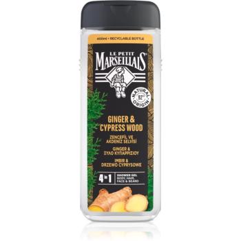 Le Petit Marseillais Ginger & Cypress Wood sprchový gel 4 v 1 pro muže 400 ml