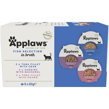 Applaws miska Cat Pot multipack Rybí výber 8× 60 g (5060122496124)