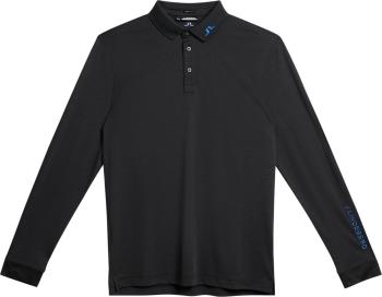 J.Lindeberg Tour Tech Mens Long Sleeve Black M Polo košile