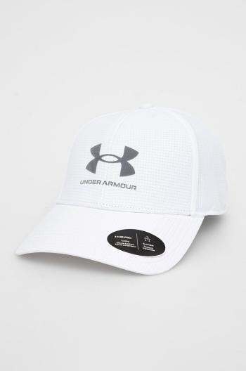 Čepice Under Armour 1361529 bílá barva, s potiskem