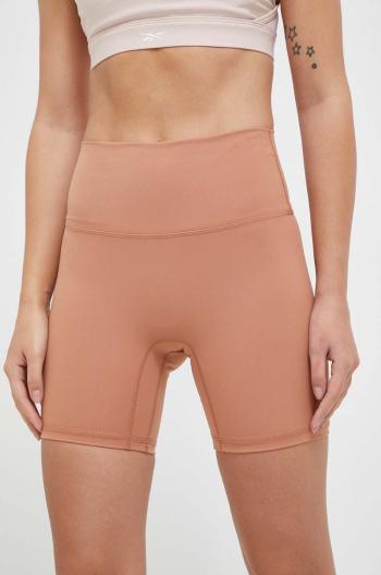 Šortky na jógu JOYINME Oneness ease oranžová barva, high waist