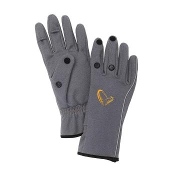 Savage Gear Rukavice Softshell Glove Grey - L