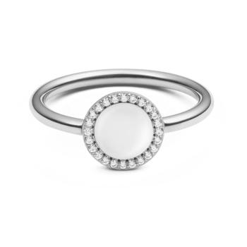 Daniel Wellington Originální prsten s perletí a krystaly Audrey DW0040127 54 mm