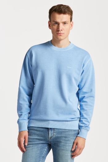 MIKINA GANT SUNFADED C-NECK SWEAT GENTLE BLUE