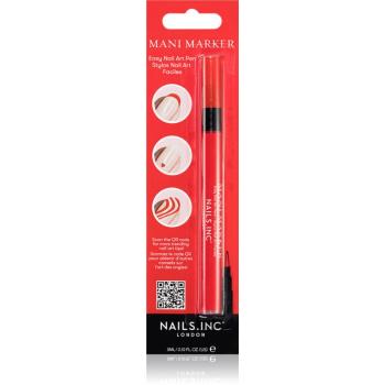 Nails Inc. Mani Marker zdobicí lak na nehty v aplikačním peru odstín Red 3 ml