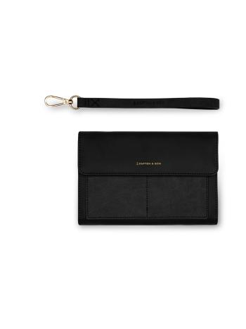 Kapten & Son Party táska 'Clutch Wallet Versailles All Black'  fekete