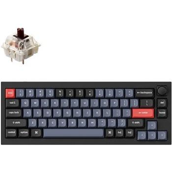 Keychron Q2 65% Layout QMK Gateron G PRO Hot-Swappable Brown Switch - US, černá (Q2-M3)