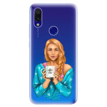 Odolné silikonové pouzdro iSaprio - Coffe Now - Redhead - Xiaomi Redmi 7