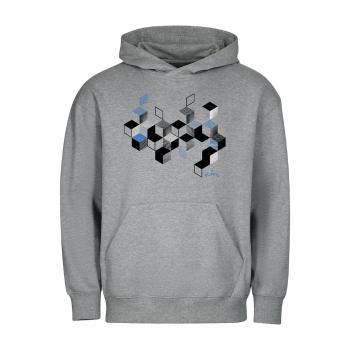 Bontis Mikina CUBES - Tmavě šedý melír | XL