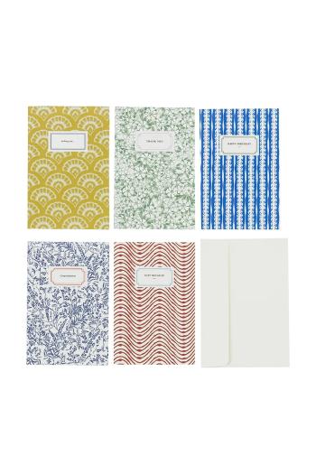 Pohľadnica House Doctor HDCard 10 x 15 cm 5-pak viac farieb