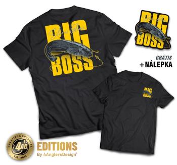 4anglersdesign tričko big boss - xl