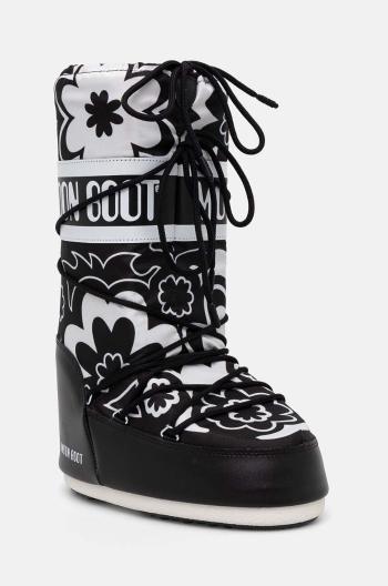 Sněhule Moon Boot MB ICON FLOWER černá barva, 80D1402940 NA02