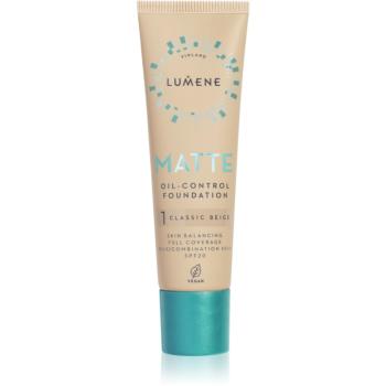 Lumene Matte Oil-Control matující make-up SPF 20 odstín 1 Classic Beige 30 ml