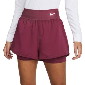 Nike COURT DRI-FIT ADVANTAGE Dámské šortky, vínová, velikost