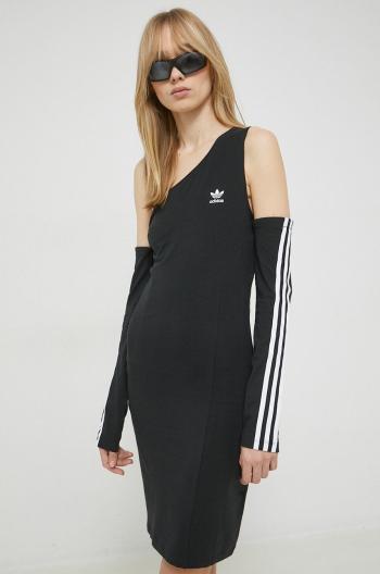 Šaty adidas Originals černá barva, mini