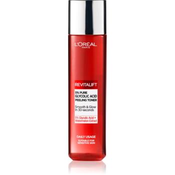 L’Oréal Paris Revitalift Glycolic peeling toner exfoliační čisticí tonikum 180 ml